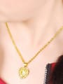 thumb Delicate 24K Gold Plated Heart Shaped Copper Necklace 1