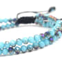 thumb Blue Glass Beads Fashion Double Layer Bracelet 2