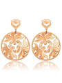 thumb Hollow  Round Shaped New Design Fashion Drop Earrings 0