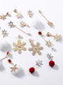 thumb Alloy With Gold Plated Christmas snowflakes  Earrings 2