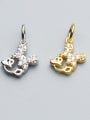 thumb 925 Sterling Silver With 18k Gold Plated Cute Mickey Charms 0