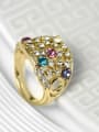 thumb Delicate 18K Gold Plated Austria Crystal Ring 1