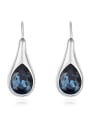 thumb Simple Water Drop austrian Crystals Alloy Stud Earrings 3