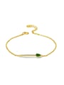 thumb Simple Arrow Shaped Accessories Gold Plated Bracelet 0