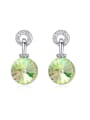 thumb Fashion Shiny Cubic austrian Crystals Alloy Stud Earrings 0