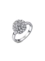 thumb Exquisite Ball Shaped Austria Crystal Ring 0