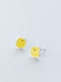 thumb S925 silver  Little Yellow Chick stud Earring 0
