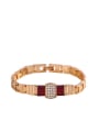 thumb Copper Alloy 18K Gold Plated Europe and America Fashion style Zircon Bracelet 0