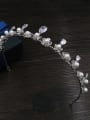 thumb Artificial Pearls Flower-shape Zircons Copper Hair Accessories 2