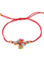 thumb Colorful Flower Accessories Woven Rope Bracelet 1