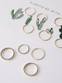 thumb Alloy With Gold Plated Casual Round 10 sets of combined rings 3