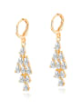 thumb Copper With 18k Gold Plated Trendy Water Drop Earrings 0