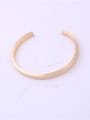 thumb Titanium With Gold Plated Simplistic Round Bangles 2