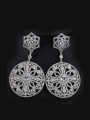 thumb Luxury Round Shaped Wedding drop earring 2