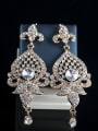 thumb Exaggerated Ethnic Glass Rhinestones Two Pieces Jewelry Set 2