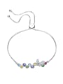 thumb S925 Silver Multi-color Crystals Bracelet 0