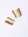 thumb Titanium With Gold Plated Simplistic Hollow Geometric Decorative Combs 1