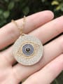 thumb Copper With  Cubic Zirconia Trendy Evil Eye Necklaces 3