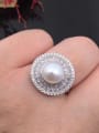 thumb 2018 Fashion Freshwater Pearl Zircon Ring 0