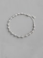 thumb 925 Sterling Silver With Platinum Plated Vintage Chain Lovers Bracelets 3