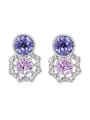 thumb Fashion Shiny austrian Crystals-covered Alloy Earrings 3