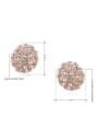 thumb Fashion Rose Gold Plated Ball Austria Crystal Two Pieces Jewelry 2