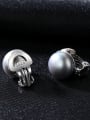 thumb Sterling Silver 10-15mm natural pearl earrings 1