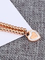 thumb Fashion Little Beads Heart Titanium Bracelet 2