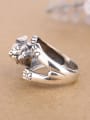 thumb Personalized Puppy Silver Opening Statement Ring 1