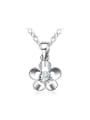 thumb Creative Flower Shaped Glass Bead Necklace 0