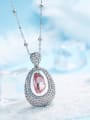 thumb 2018 Water Drop Shaped Crystal Necklace 2