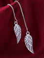 thumb Simple Hollow Little Wings Line Earrings 2