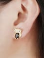 thumb Fashion Little Owl Zircon Stud Earrings 1