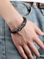 thumb Simple Titanium Artificial Leather Men Bracelet 1