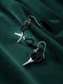 thumb 925 Sterling Silver With Platinum Plated Simplistic Geometric Hook Earrings 3
