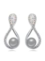 thumb Chanz using austrian elements Austria pearl earrings she laugh fashion pearl 1