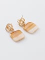 thumb Alloy With Imitation Gold Plated Simplistic Geometric Drop Earrings 2
