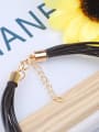 thumb Personalized Artificial Leather Double Color Plated Alloy Necklace 2
