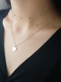 thumb Pure Silver Choker round deck Necklace 2