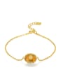 thumb Fashion Natural Small Round Yellow Crystal Simple Bracelet 0