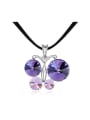 thumb Personalized Cubic austrian Crystals Butterfly Pendant Alloy Necklace 1