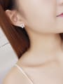 thumb Women Elegant Star Shaped Zircon stud Earring 1