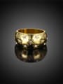 thumb Fashionable Gold Plated Star Shaped Rhinestones Ring 1