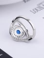 thumb Personalized Devil's Eye Cubic Zirconias Copper Ring 3
