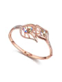 thumb Fashion Rose Gold Plated austrian Crystals Hollow Alloy Bangle 0