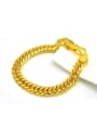 thumb Unisex 24 Gold Plated Geometric Shaped Copper Bracelet 0