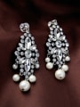 thumb Exquisite Artificial Pearl Drop Cluster earring 3