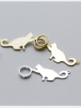 thumb 925 Sterling Silver With 18k Gold Plated Cute Cat Charms 2