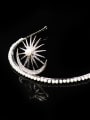 thumb Sparking Artificial Pearls Wedding Micro Pave Zircons Hair Accessories 1