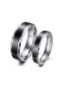 thumb Simple Titanium Sooth Lovers Ring 0